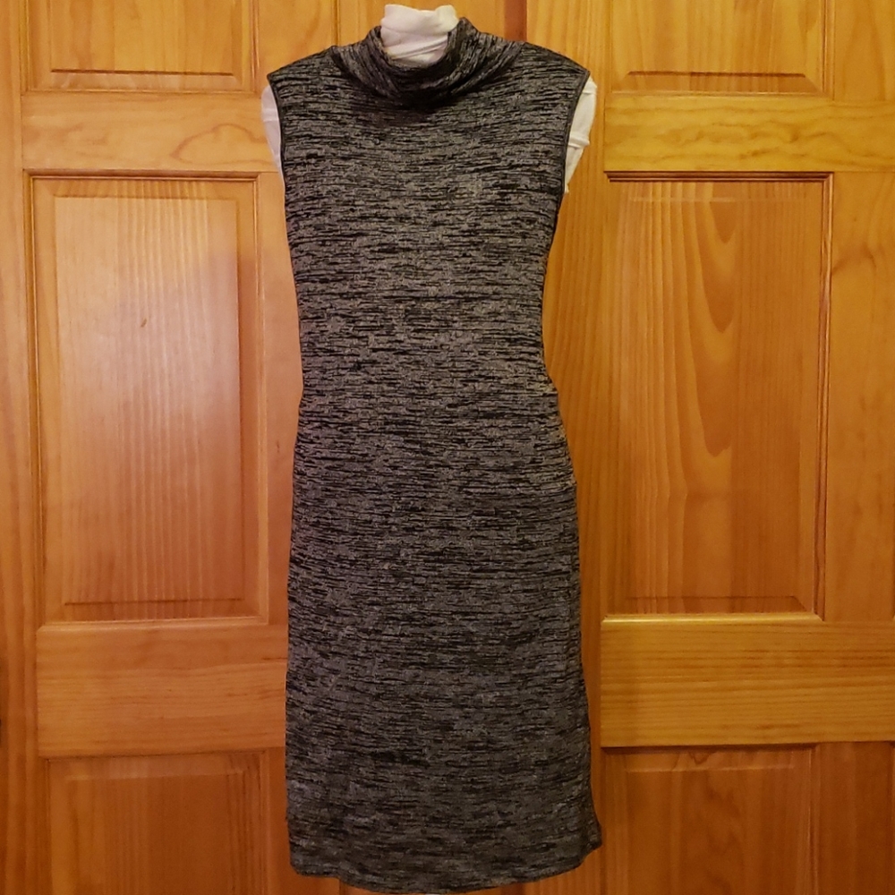 High neck sheath dress